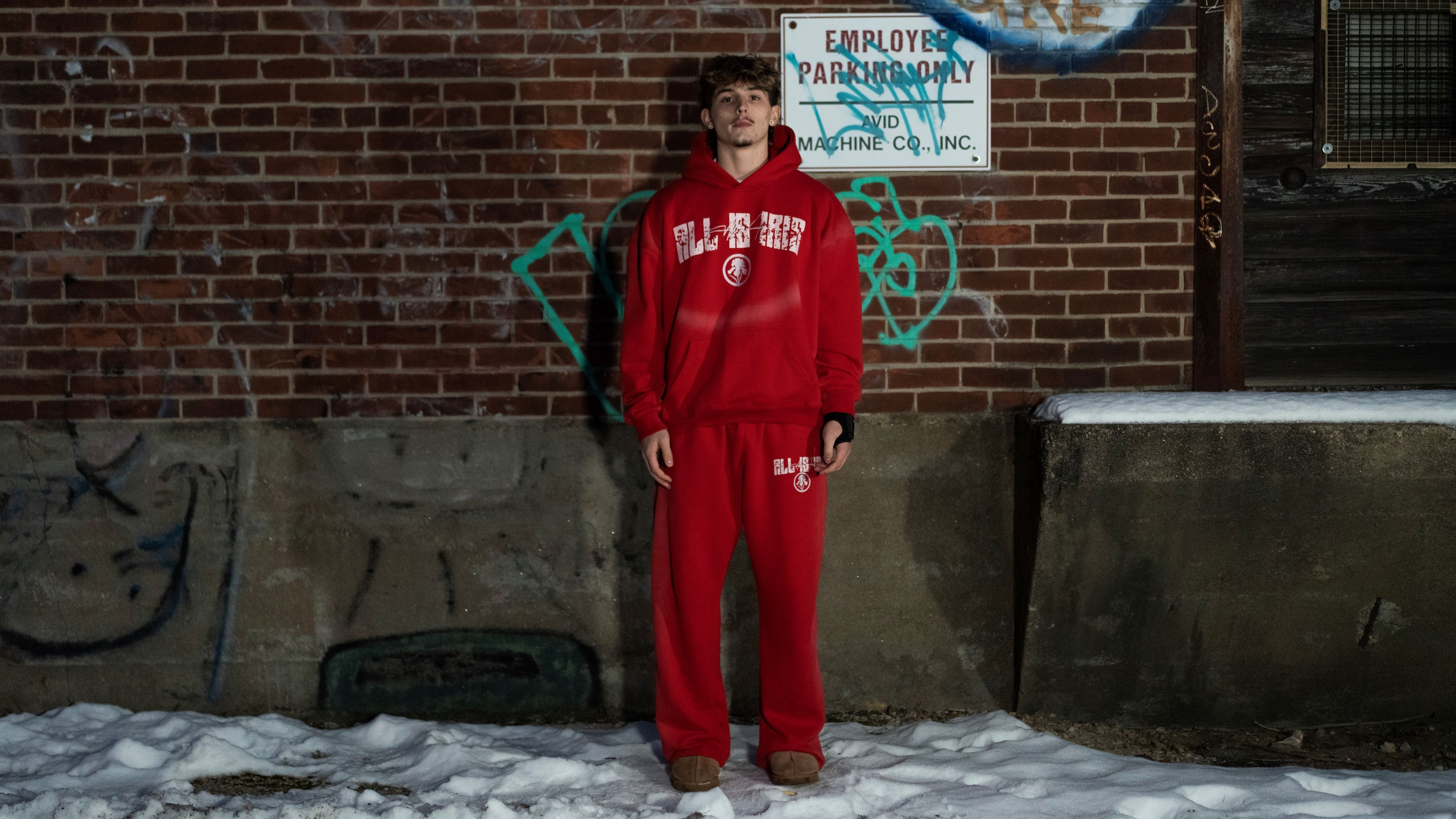 All Is Iris Sweatsuit - Red