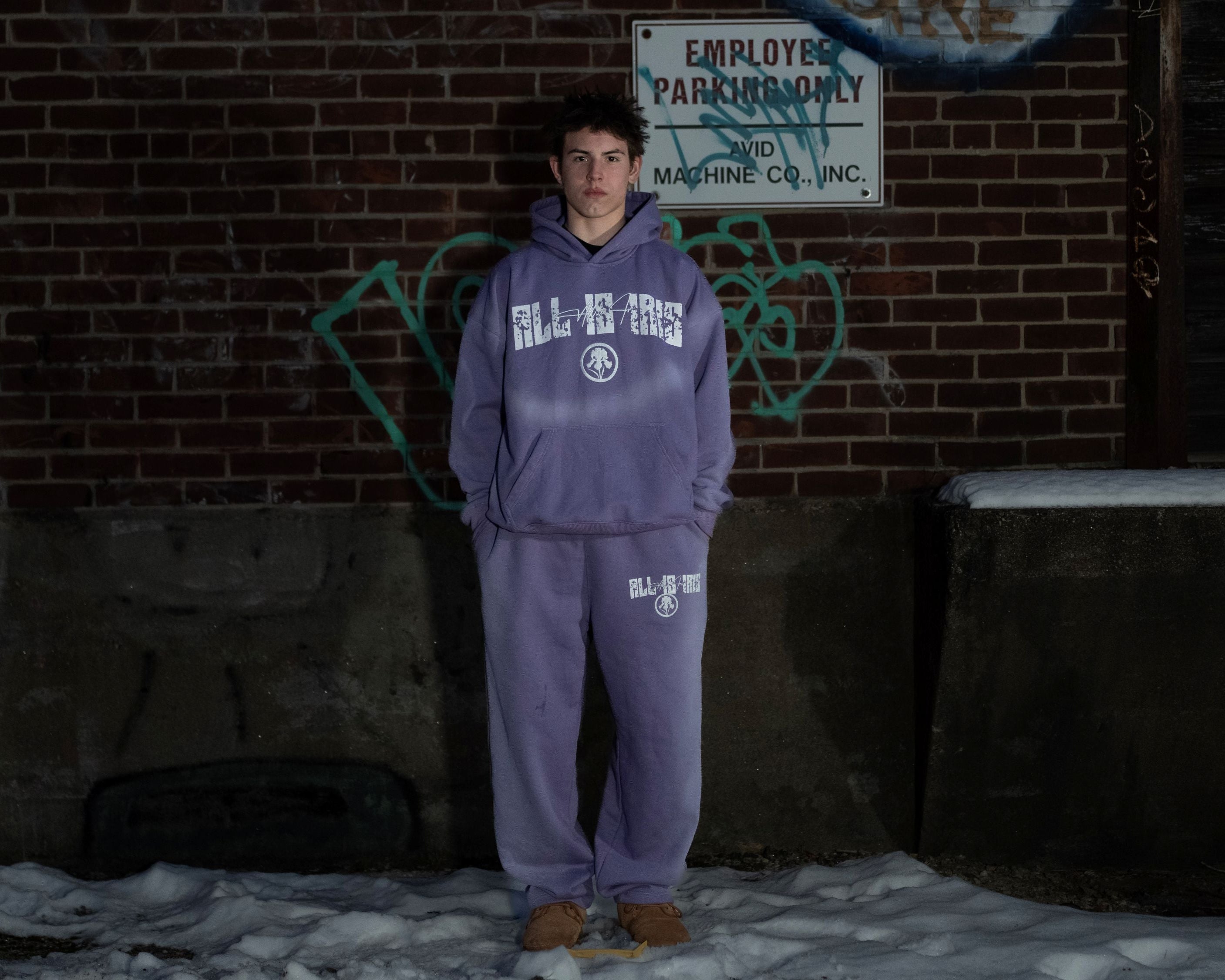 All Is Iris Sweatsuit - Purple